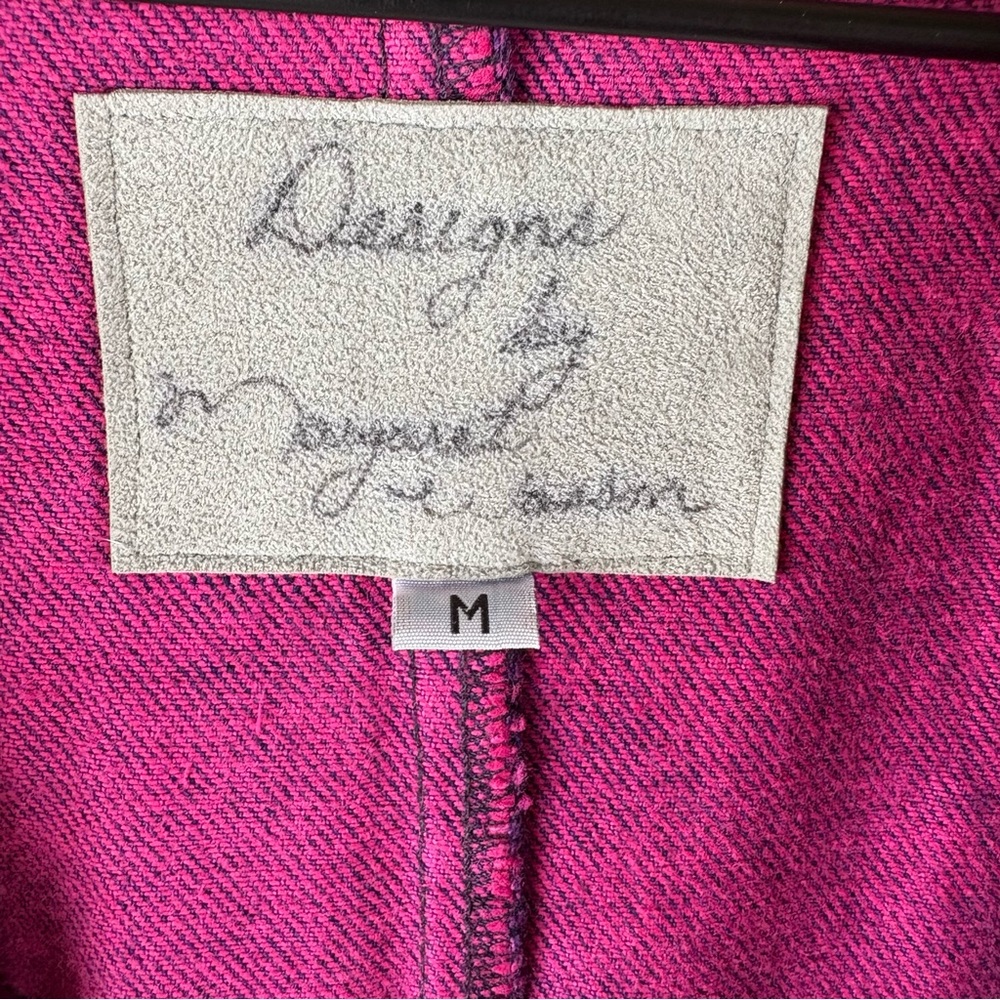 Denim Jean Jacket Pink Stonewashed Southwest Pueblo Taos Margaret Wasson Medium - Picture 11 of 13